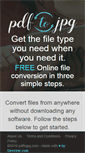 Mobile Screenshot of pdftojpeg.com